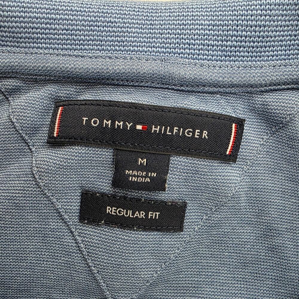 Tommy Hilfiger Blue Polo Regular Fit Shirt Size M - Picture 5 of 14
